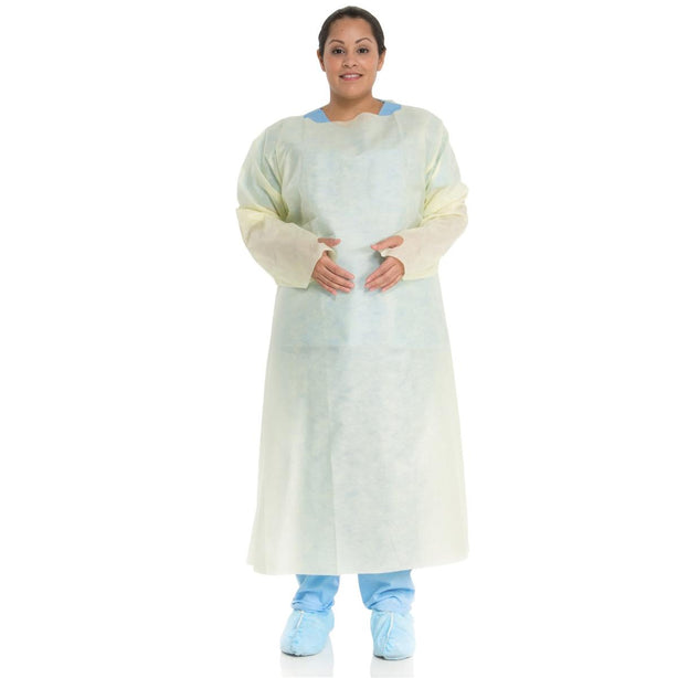 Halyard AAMI Level 2 Full-Back with Thumb Loops 43147 AAMI2 Tri-Layer Isolation Gown, Size XL - MDL-K-C43147 - 100 Each