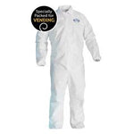 Kleenguard A40 Liquid and Particle Protection Coverall, Zipper Front, Elastic Wrist, Size 3XL, Zip-Front - 44316 - 25 Each