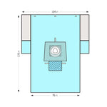 Halyard C-Section Drapes - 44968 - 6 Each - MDL-K-C44968