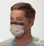 Halyard Level 3 Surgical Wrap and Visor FLUIDSHIELD Fog-Free Antiglare Mask with Ear Loops, Orange - 47147 - 100 Each