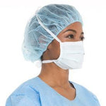 Halyard So Soft The Lite One Pleated Surgical Mask with Ties, Blue - 48100 - 300 Each