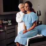 Halyard Disposable Exam Gown, Blue, Size L, 30-46 - 69766 - 100 Each
