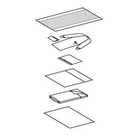 HALYARD Lithotomy Drape Pack, 26" x 15", with Leggings - 88541 - 9 Pack