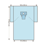 HALYARD HEALTH, INC Thyroid Drapes with Clear Panel 89258 10 Each - MDL-K-C89258