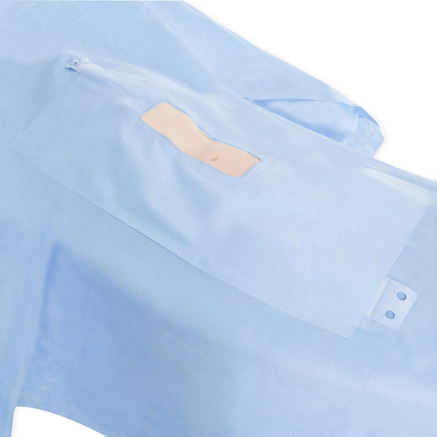 HALYARD Clear Instrument Pouch Laparotomy Drape with 8" x 13" Adhesive Incise Area, Sterile, 100" x 72" x 120" - 89282 - 1 Each