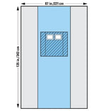 HALYARD HEALTH, INC Incise Drapes with Clear Leg Pocket 89368 1 Each-MDL-K-C89368H