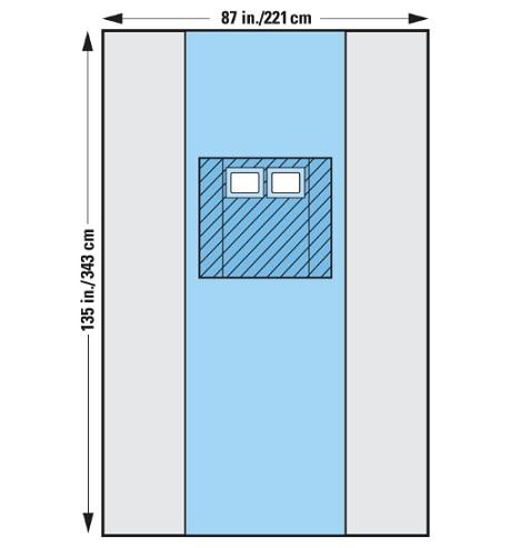 HALYARD HEALTH, INC Incise Drapes with Clear Leg Pocket 89368 1 Each-MDL-K-C89368H