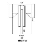 Halyard Health, Inc Halyard Split Cardio Drapes 89452 - 6.0 Each