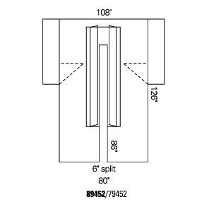 Halyard Health, Inc Halyard Split Cardio Drapes 89452 - 6.0 Each