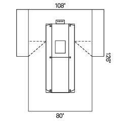 HALYARD with Clear Leg Pocket Clearview Incise Drape, Sterile, 108" x 80" x 126" - 89466 - 5 Pack