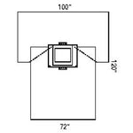 Halyard C-Section Drapes - 89529 - 8 Each - MDL-K-C89529