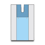 Halyard Basic KC100 Body Split Drape, Sterile, 77" x 114" - 89560 - 25 Each