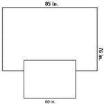 Halyard Overhead Table Cover, 85" x 76" with Skirt, 60" x 44" - 89621 - 1 Each