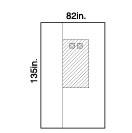 Femoral Angio Drape, Window, Fenestrated, 82" x 135", Halyard - 89709 - 14 Each