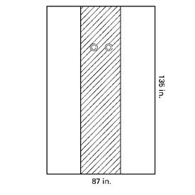 Femoral Angio Drape, 2 Windows, Fenestrated, 31" x 135", Halyard - 89749 - 16 Each