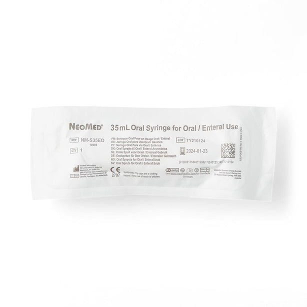 Neomed and Oral / Enteral Syringe, Sterile, 35 mL - NM-S35EO - 1 Each