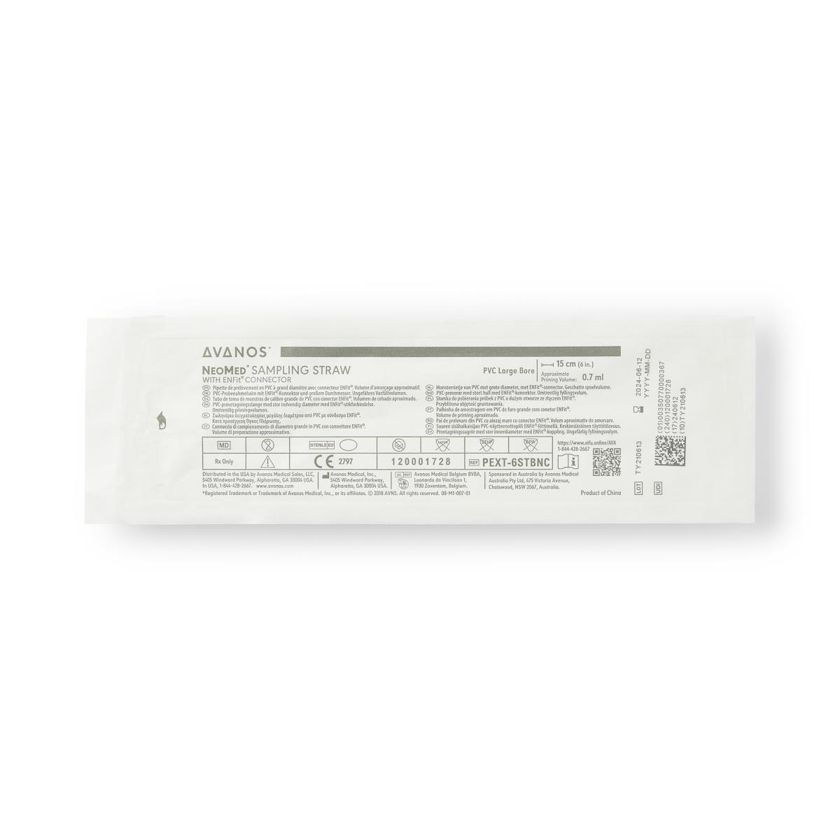 Neomed, Inc NeoConnect PVC Small Bore Sampling Straws PEXT-6STBNC - 50 ...