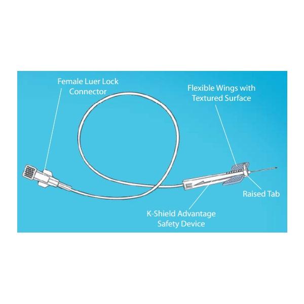 K-Shield Advantage Small-Vein Infusion Sets - D3KA-23G - 500 Each - MDL-KAWD3KA23G