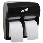 Kimberly-Clark High-Capacity SRB Tissue Pro MOD 4-Roll Toilet Paper Dispenser, Standard Rolls, Black - 44518 - 1 Each