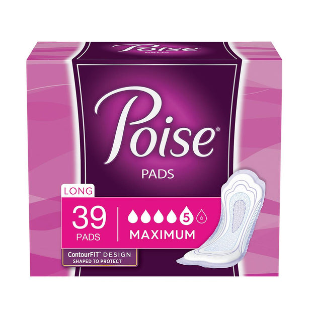 Kimberly-Clark Corporation Poise Maximum Absorbency Incontinence 44561 - 78.0 Each - MDL-KCD44561