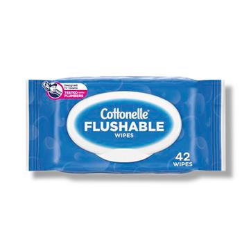 KIMBERLY-CLARK CORPORATION Cottonelle Flushable Personal Wipes 44932 1 Pack - MDL-KCD44932H