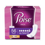 KIMBERLY-CLARK Bladder Control Pads,Long,Absorbent,Poise - 51442 - 56 Each