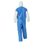 Kleenguard A40 Coveralls, Hood, Elastic Wrists and Ankles, Breathable Back, Size XL, Liquid Particle Protection - 37163 - 25 Each