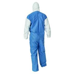 Kleenguard A40 Coveralls, Hood, Elastic Wrists and Ankles, Breathable Back, Size XL, Liquid Particle Protection - 37163 - 25 Each