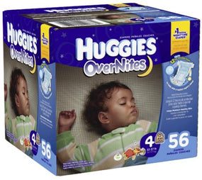 KIMBERLY-CLARK CORPORATION Huggies OverNites Diapers 40687 56 Each - MDL-KCP40687