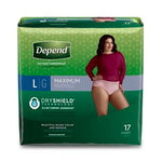 Kimberly-Clark Corporation Depend Briefs 48124 - 34.0 Each