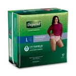 Kimberly-Clark Corporation Depend Briefs 48124 - 34.0 Each