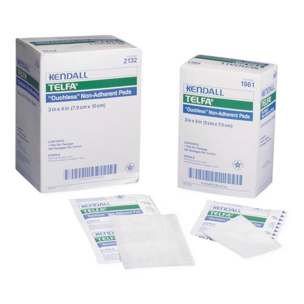 Cardinal Ouchless Nonadherent Telfa Non-Sterile Dressing, 8" x 10" - 3279 - 500 Each