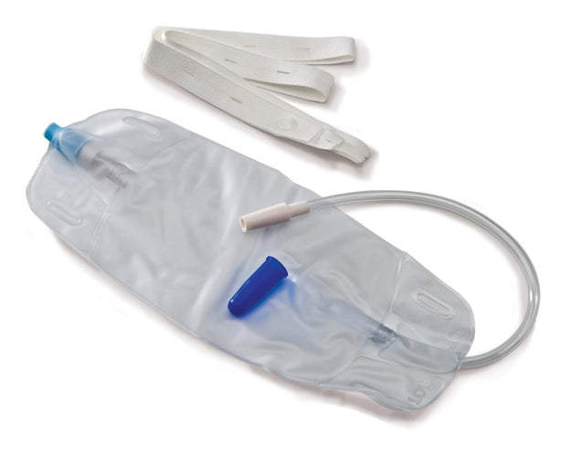 Cardinal and Accessories Urinary Leg Bag, Size M, Extra-Long, 500 mL - 3433 - 50 Each