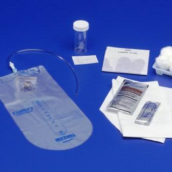 Cardinal CURITY Urethral Catheter Tray, Vinyl Catheter, Closed, PVP Solution, 14 Fr - 3450 - 20 Each