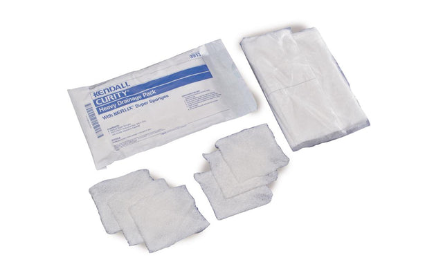 CARDINAL HEALTH Curity Sterile Heavy Drainage Packs with Kerlix Sponges 3913 48 Each - MDL-KDL3913