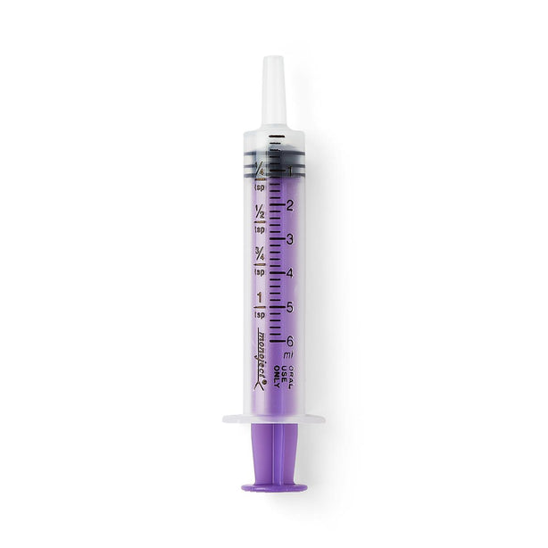 CARDINAL Oral Syringe, Sterile, Purple, 6 mL - 406SG - 100 Each