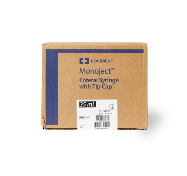 CARDINAL Oral Syringe, Sterile, Purple, 35 mL - 435SG - 40 Each
