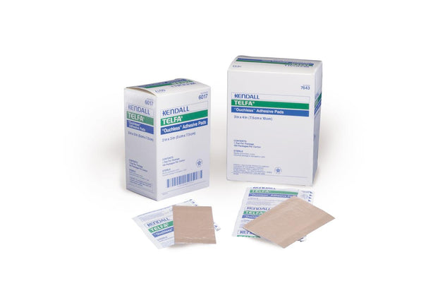 Cardinal Telfa Ouchless Adhesive Dressing, Sterile, 2" x 3" - 6017 - 100 Each
