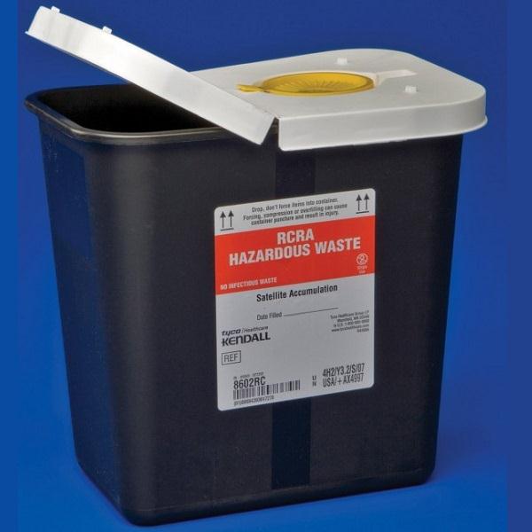 Monoject Hazardous Pharma Waste Container w/Hinged Lid by Cardina - 8605U - 14 Each - MDL-KDL8605U