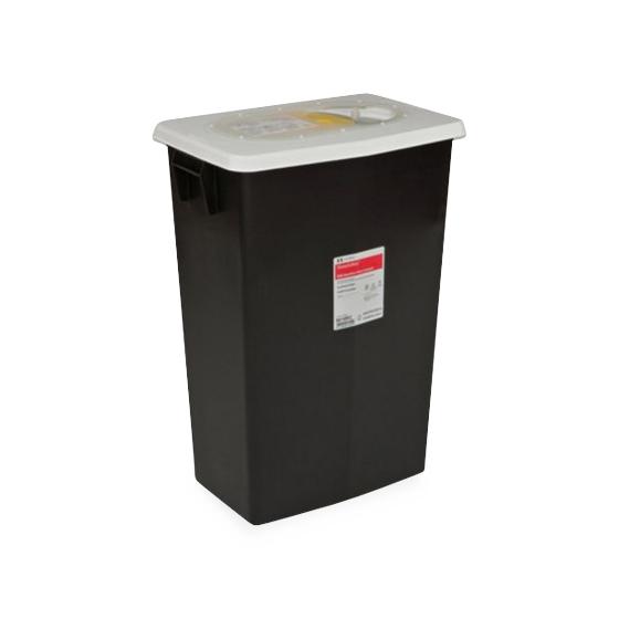 Monoject Hazardous Pharma Waste Containers w/Sliding Lid by Cardi - 8612RC - 1 Each - MDL-KDL8612RCH