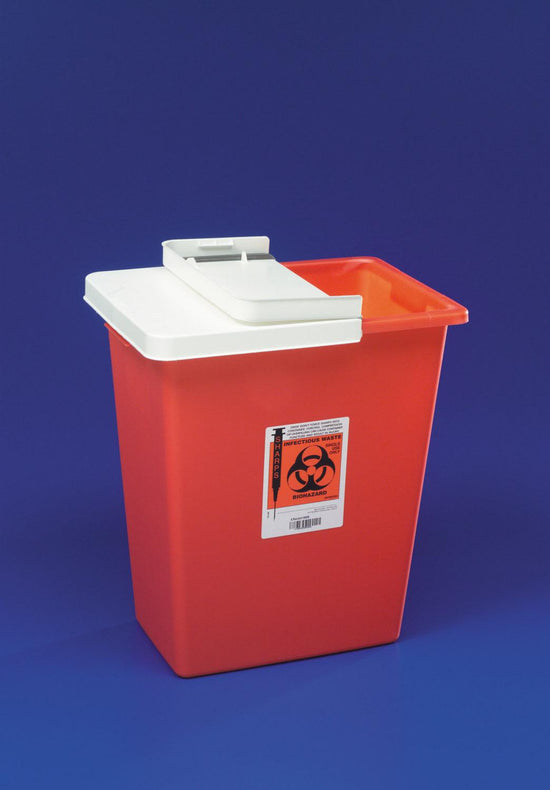 SharpSafety Containers with Hinged Lid - 8980 - 10 Each - MDL-KDL8980