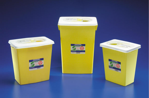 Monoject Trace Chemotherapy Containers w/Sliding Lid - 8985S - 10 Each - MDL-KDL8985S