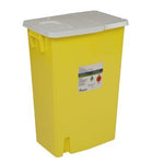 Monoject Trace Chemotherapy Containers w/Hinged Lid - 8989PG2 - 1 Each - MDL-KDL8989PG2H