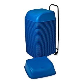 BOBRICK Cinema Seats with Rolling Cart KB424-04 1 Set - MDL-KLAKB42404