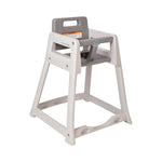Koala Kare Plastic KB95001 Diner High Chair, Assembled, Gray, 22-1/4"W x 23-1/2"D x 30-1/4"H - MDL-KLAKB95001 - 1 Each
