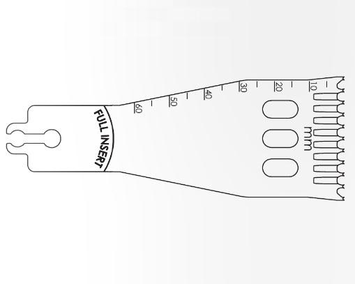 Brasseler Usa Medical Brassler Large Bone Sagittal Saw Blade, 60 x 35 mm, 1.35 mm Thick - KOM21081074S1