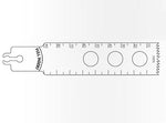 Brasseler Usa Medical Brassler Large Bone Sagittal Saw Blade, 90 x 25 mm, 1.27 mm Thick - KOMBR112212