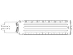Brasseler Usa Medical Brassler Large Bone Sagittal Saw Blade, 90 x 25 mm, 1.27 mm Thick - KOMBR112222