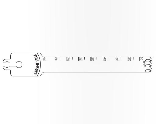 Brasseler Usa Medical Brassler Large Bone Sagittal Saw Blade, 90 x 12.5 mm, 0.99 Thick - KOMBR1129039