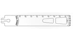 Brasseler Usa Medical Brassler Large Bone Oscillating Saw Blade, Surgical, 90 x 19 mm - KOMBR1199050